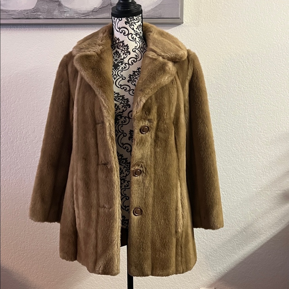 Tissavel of France Luxurious Tan Teddy Jacket